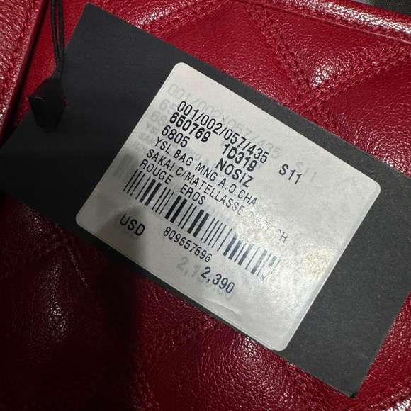 Saint Laurent Paris Becky Leather Chain Shoulder - Picture 3 of 3